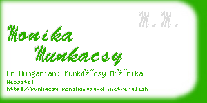 monika munkacsy business card